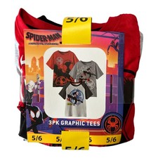 Marvel Spider-Man Boy's 3-Pack Short Sleeve Graphic Tees 10/12 