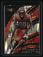 2025 Panini Select #257 Andrei Iosivas Black and Red Prizm Shock