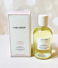 Laura Mercier Ambre Vanille Aromatic Bath Body Oil 3.3oz New with box