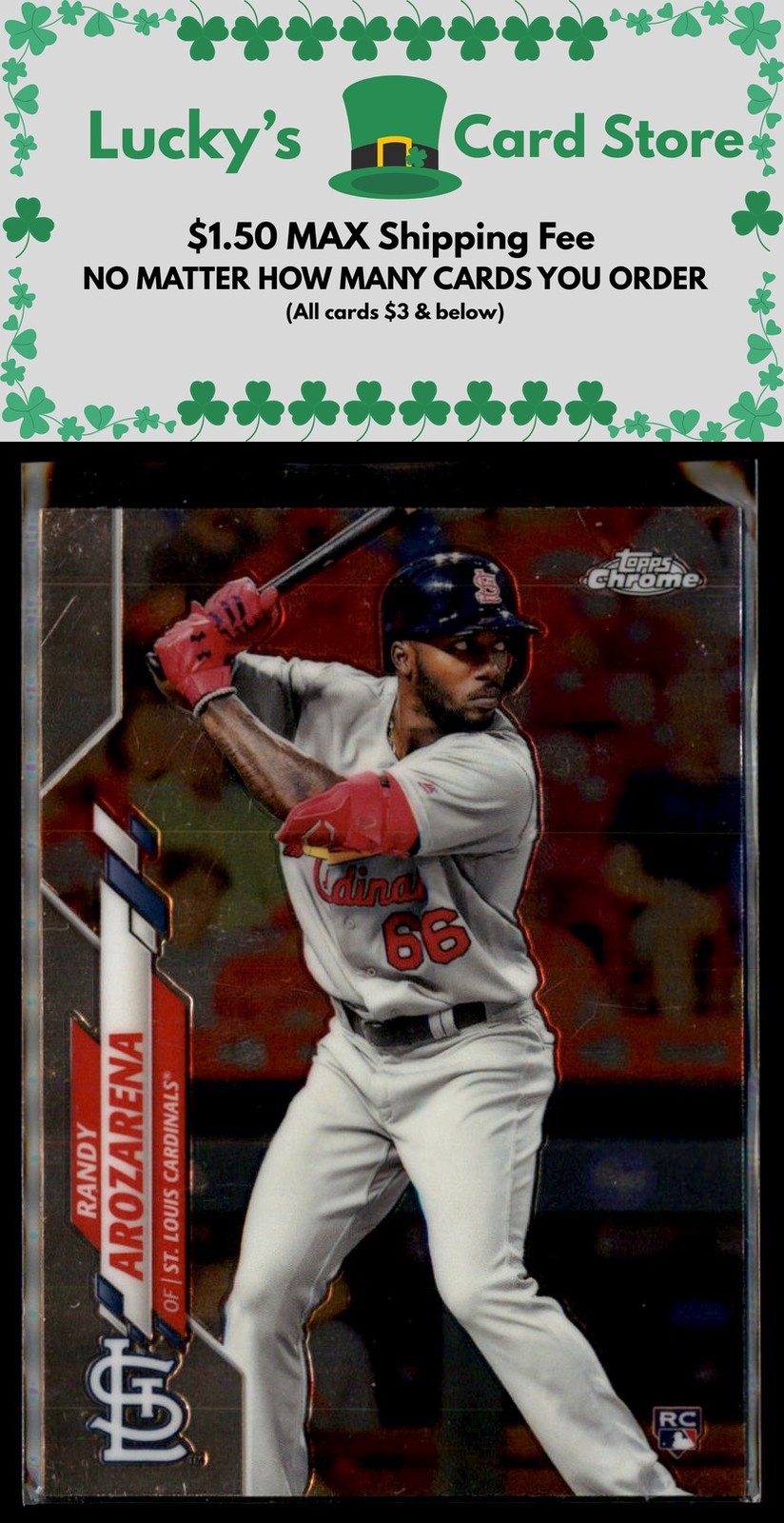 2020 Topps Chrome #49 Randy Arozarena Rookie