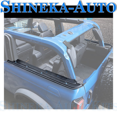 For 21+ Ford Bronco 2Door Rear Trunk Cargo Bed Rail Tub Edge Guard Protector Kit