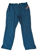 DICKIES DK195 Advance cargo women s scrub pants - Caribbean Blue- Large petite