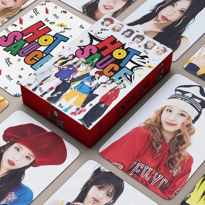 55pcs/Set Kpop Girl Group New Album HOT SAUCE Lomo card HELLO MONSTIEZ Photo Car