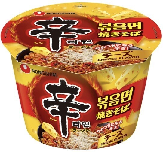 Japanese Cheese Shin Ramen Yakisoba Spicy Fried Noodle Instant Cup NONGSHIM 105g