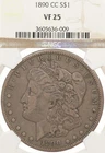 1890-CC $1 NGC VF25 Morgan Silver Dollar Carson City