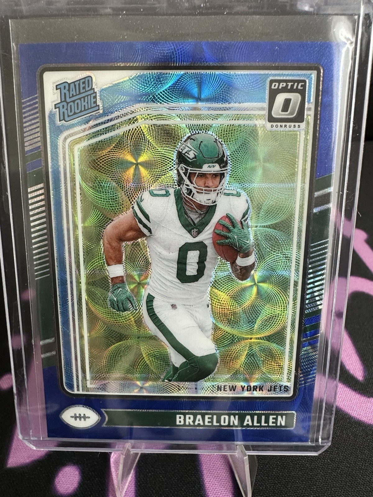 2024 Donruss Optic #211 Braelon Allen RC Rated Rookie Card SP Blue Scope Prizm