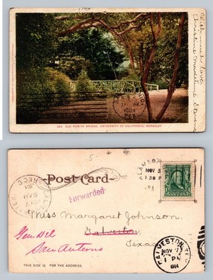 Berkeley, CA-California, Old Rustic Bridge Campus PC c1904 Vintage Postcard