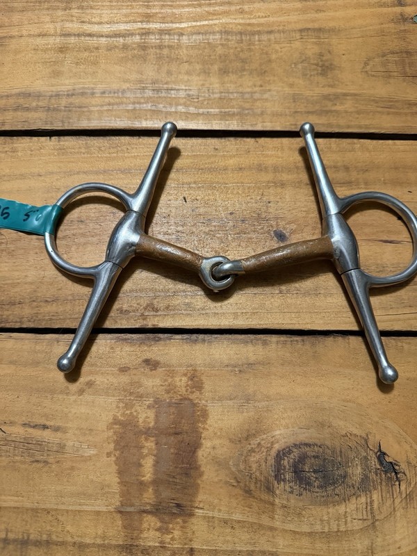 Copper Full Cheek Snaffle Heavy English Snaffle Horse But Used Horse Tack 5”