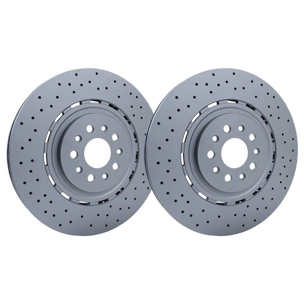 2X Front Brake Disc Dimpled Rotors For 2017 Maserati Levante S Sport Utility