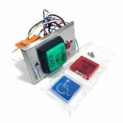 PB22 Securitron 2'' Square Push To Exit Button