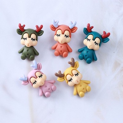  50 PCS Mehrzweck-hirschdekorationen Hirschschmuck Cartoon -Anhänger