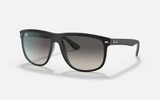 New Ray-Ban Boyfriend RB4147 Grey Gradient / Black Frame 60mm Lens Sunglasses