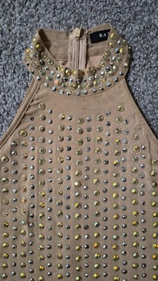 gold sequin turtleneck dress Lumalex Summer Sequin Embellished Turtleneck Bodycon Backless Mini Dress  For Women Beach-To-Gala Versatility Quiet Luxury Meets Party Flair