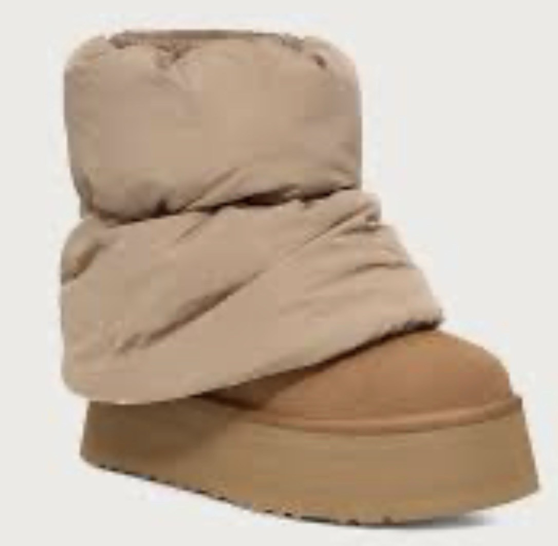 Ugg Classic Mini Dipper Puffer Chestnut Platform Boots US 6 New Sold Out Online image 10