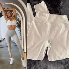 Gymshark Whitney Simmons Beige Tan Brown Scrunch Butt Gym Leggings Womens Small