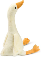 One Silly Goose Stuffed Animal, Soft Goose Doll Plush Toy Hugging Pillow, Cute D