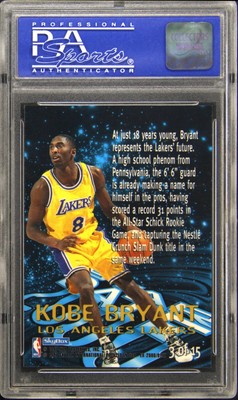 その他 1996 Skybox E-X2000 Star Date 2000 #3 RC 1996 SKYBOX E-X2000 STAR DATE 2000 #3 KOBE BRYANT PSA 9 | eBay