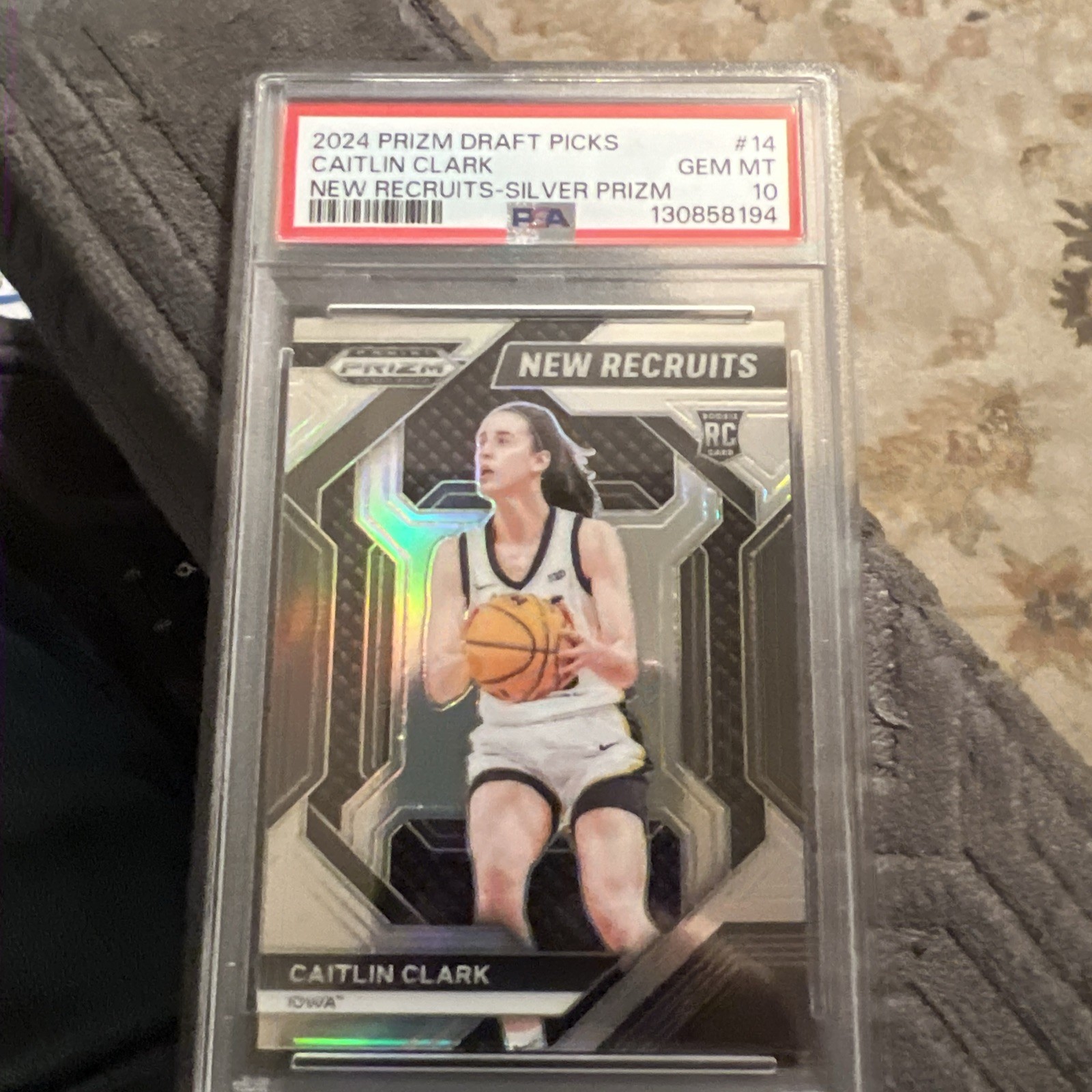 2024 Prizm Draft Picks Caitlin Clark Silver Holo Psa 10 New Recruits 14 Gem Iowa