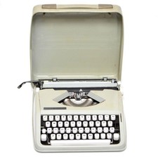 Hermes Baby Typewriter Seafoam Green Vintage Portable Tested Working From Japan thumbnail