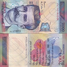 Cape Verde 2000 Escudos 1999 P 66 UNC