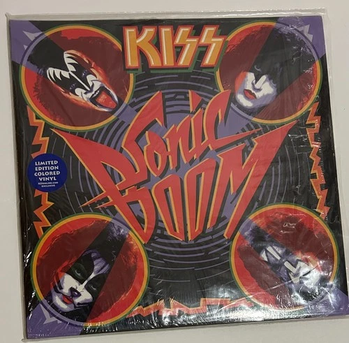 Kiss "Sonic Boom" Blue 180 Gram Vinyl Lp Inner Sleeve with Lyrics and a Poster