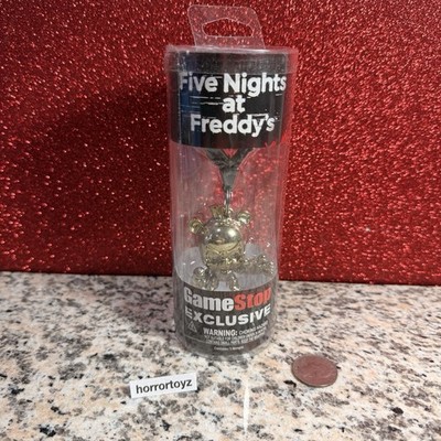 Rare 2016 Gamestop Exclusive FNAF Golden Freddy Backpack Hanger Keychain Gold