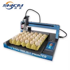 XY110 egg inkjet printer with a food grade ink cartridge to print logo text