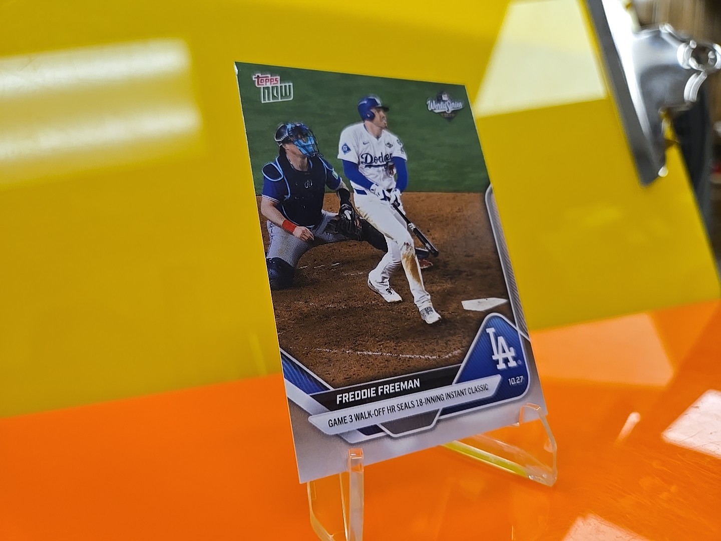 2025 Topps Now Freddie Freeman #908 "18-Inning Walk-off HR-World Series" Dodgers