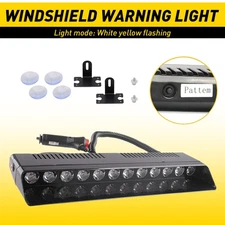 12V LED Car Windshield Dash Emergency Light Warning Beacon Hazard Strobe Bar