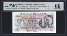 i-100471 Northern Ireland 1 Pound ND (1983). PMG 66 EPQ