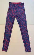 NWT Reebok Womens S Speedwick Pants Tights High Rise Multicolor