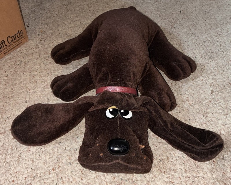 Vintage Pound Puppies 1985 Large 18” Dark Brown Long Ears Tonka Plush