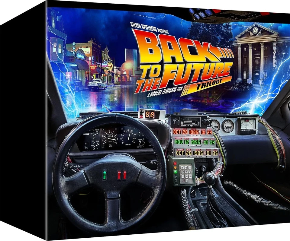 Back to the Future 40th Anniversary 4K Trilogy Amazon Steelbook Giftset PRESALE - Image 3 of 4