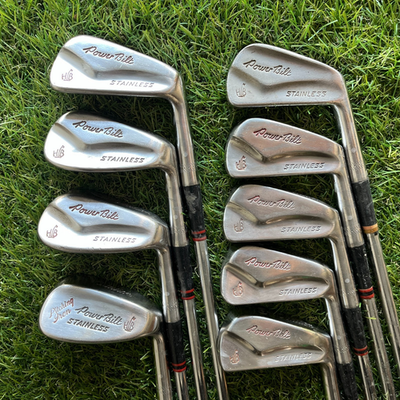 #ad #ad PowerBilt Citation HB Stainless Iron Set 2 Pw Steel Regular Flex Vintage Blade $99.00