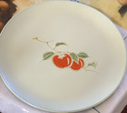 O.C.C Japan Handpainted Ceramic Fruit Plate, Red Green White, Round, Decorative — photo 1