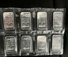 8 1oz .999 Fine Silver Bar Johnson Matthey In Sequence Serial numbers  8 ounces