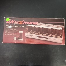 Windmere Hot Rollers Gentle Curls 24 Velvet Flocked Curlers w Clips Complete HTF