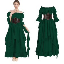Renaissance Dress Medieval Victorian Court Regency Dress Pirate Queen Princess