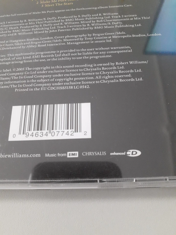 CD Maxi Single - Robbie Williams - Tripping - enhanced - Bild 4 von 4