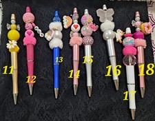 Handmade Beaded Pens with extra Black Ink Refill  lilystreasures 7