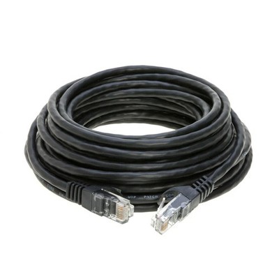 NEW SatMaximum CAT5e Ethernet utp Patch Cable RJ-45 Internet Cord Black 75Ft