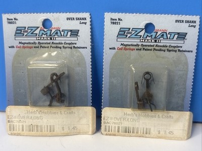 2x HO Bachmann 78021 E-Z Mate Mark II Long Over Shank Couplers  2 pack