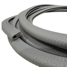 Grey PVC U Channel Edge Trim Grips 2-4mm Finishing Strip