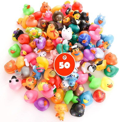 Rubber Ducks for Jeep Ducking 50 PCS Assorted Rubber Ducks for Duckies Games, Je