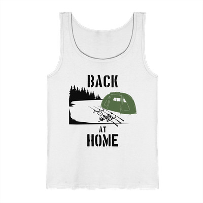 Back at Home Angler Karpfenangeln Karpfen Hotspot Angelplatz Angeln Tank-Top