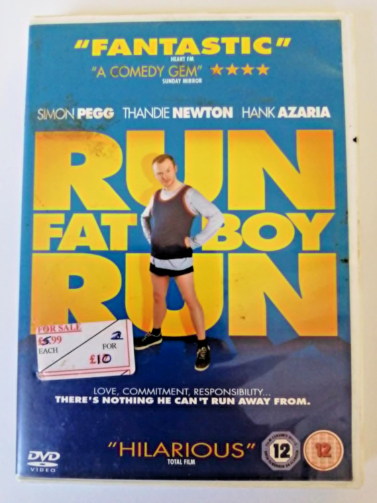 DVD Run Fat Boy Run. Movie. Simon Pegg. Thandie Newton. Hank Azaria. Dylan Moran