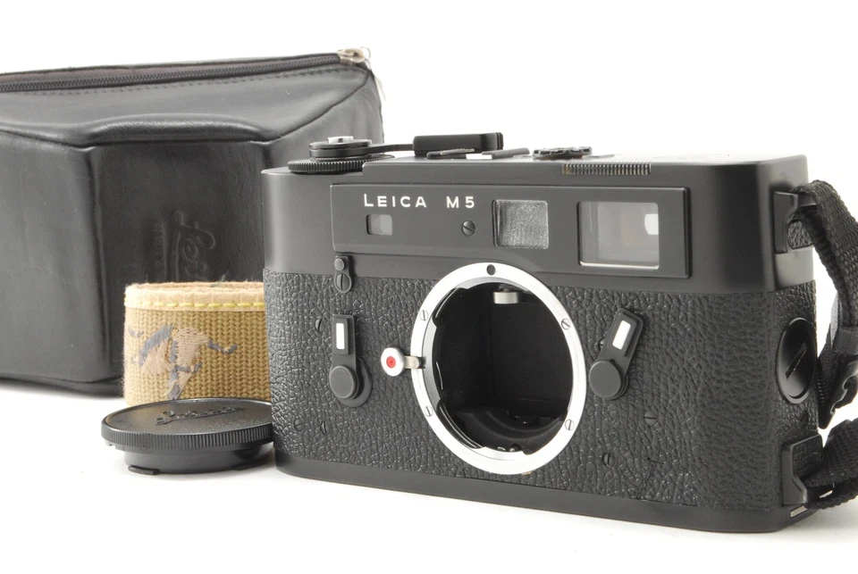 【N COMO NUEVO+++ El medidor funciona】 Cámara telémetro Leica M5 35 mm cuerpo negro Foto 2 de 4