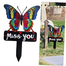 Memorial Grave Markers Heart Memorial Plaque Stake Large Cemetery Decorations