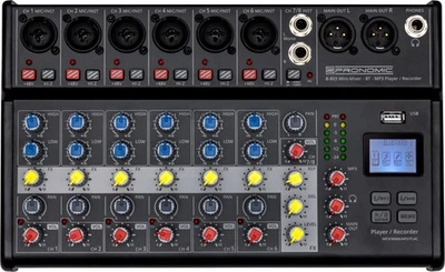 Table de Mixage DJ Mini 8 Canaux Control Console Enregistremen USB XLR Bluetooth - Photo 1/4