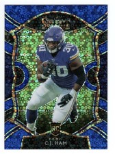2020 Panini Select - Concourse C.J. Ham Blue Disco Prizm Rookie #/25 MN Vikings
